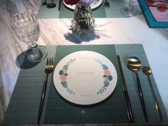 餐具摆设-蜜桃花开·中西融合菜E&W(南长街店)