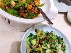 油渣炒四季青菜-望湘园·湖南菜(宏伊店)