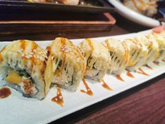 鲜切芒果芝士卷寿司-小川洋风料理(深圳首店)