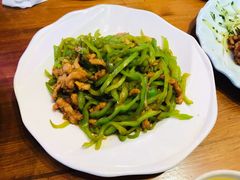 青椒肉丝-娄三少·老北京春饼烤鸭家常菜(富力又一城店)