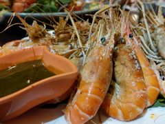 烤泰國蝦-台中美食家海鮮碳烤餐廳