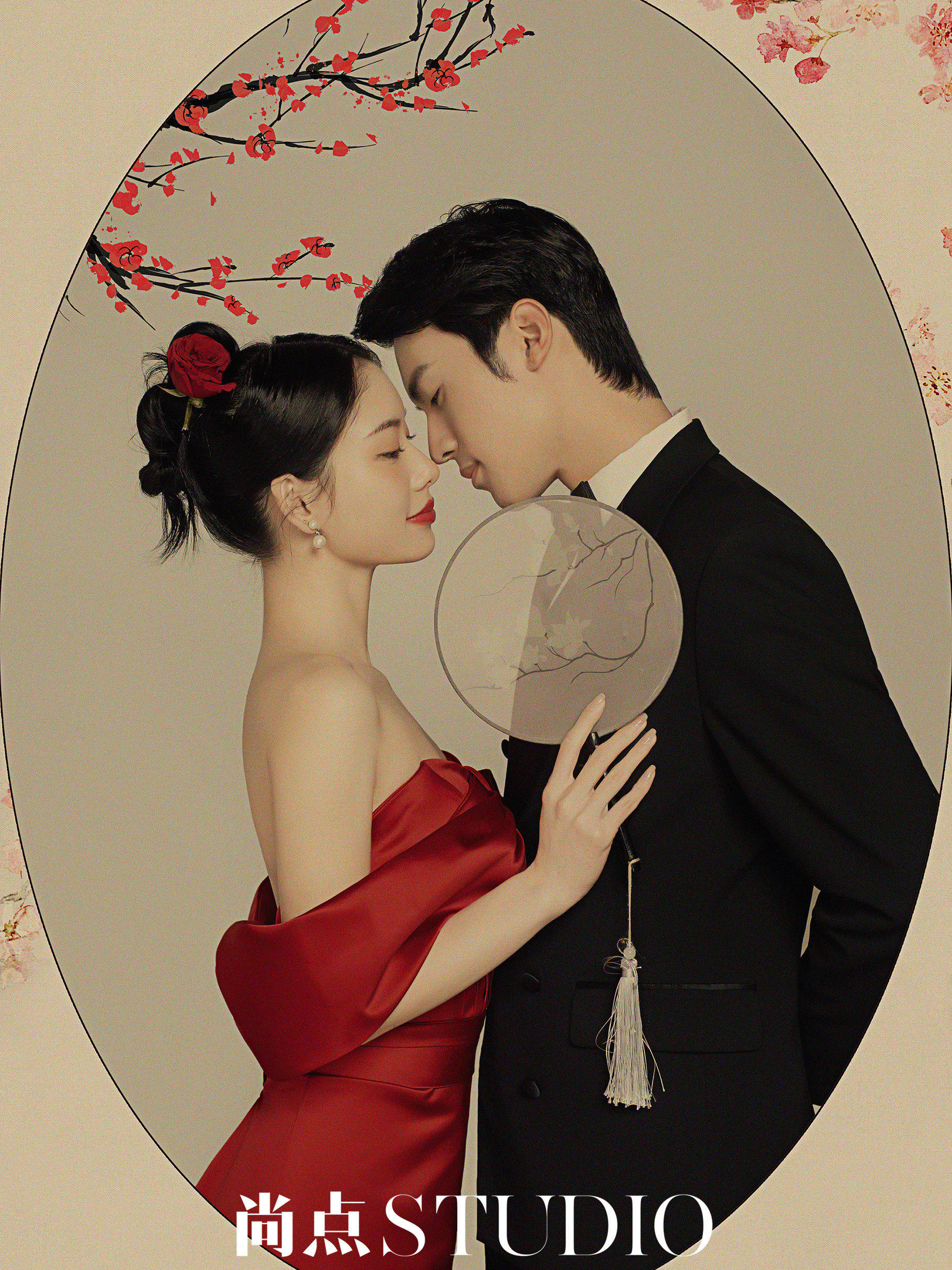 你可以永远相信工笔画婚纱照08细腻绝美