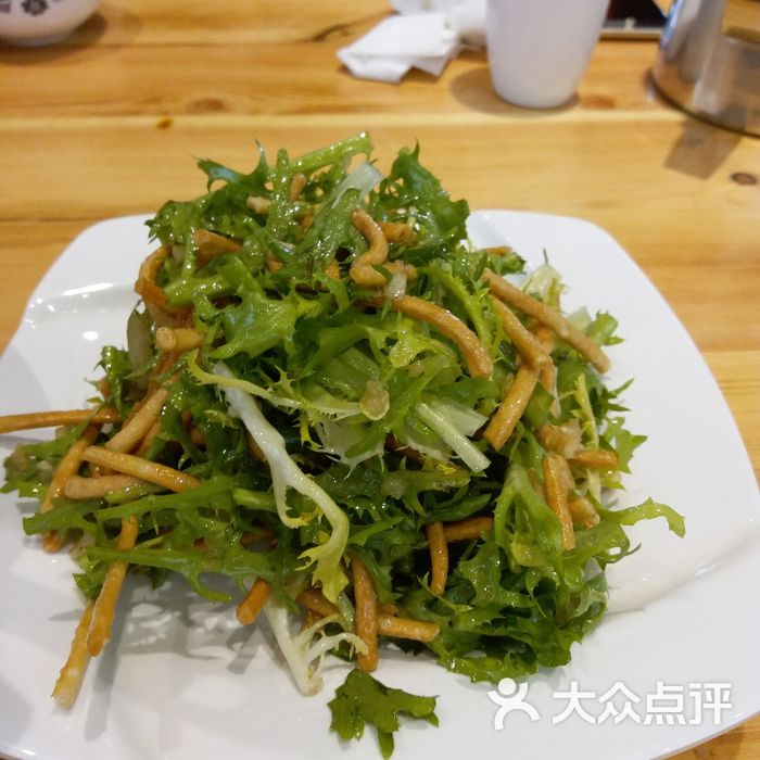 聚富林燒烤店苦菊拌饊子圖片-北京燒烤-大眾點評網