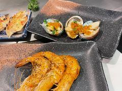 铁板柠檬汁煎虾-真剑日本料理·铁板烧(贵州路店)