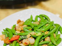 XO酱蜜豆如意炒澳带-广东胜利宾馆西关粤中餐厅