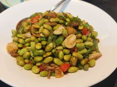 青椒毛豆肉丝-小方外婆菜(蒙山路店)