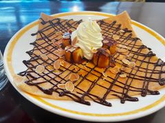 煎香蕉热巧克力酱鲜奶油杏仁片小麦薄饼-La Creperie法餐厅(桃江路店)