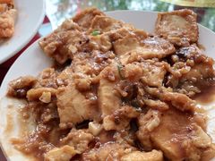 锅塌豆腐-北京龙庆四季香农家饭庄·灶台鱼·碳烤虹鳟鱼(龙庆峡店)