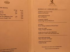 菜单-The Ritz Restaurant