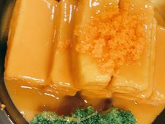 蟹籽包浆豆腐-时光乌托邦空中花园餐厅川味·融合菜(幸福广场店)