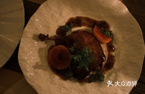 Duck Confit with Citrus and Black Truffle Mashed Potatoes