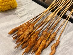 牛肉串-長壹旋转烤吧 农家鸡火锅
