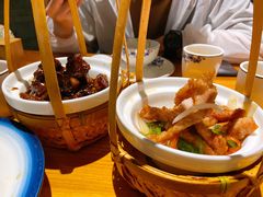 椒盐排条和糖醋排骨双拼-兴农记