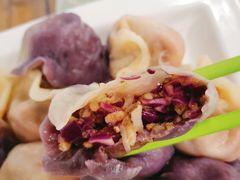 紫甘蓝锅巴馅饺子-宝源饺子(麦子店街店)