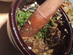 皮蛋青椒擂茄子-费大厨辣椒炒肉(万家丽一店)