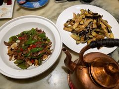 芝麻酥茄子-范家小馆·烤鸭新京菜(金融街店)