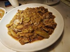 茄子炖蚬子-日丰园海肠水饺·老字号大连海鲜(和平广场店)