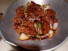 蒜香蜜汁排骨-绿茶餐厅(西单老佛爷店)
