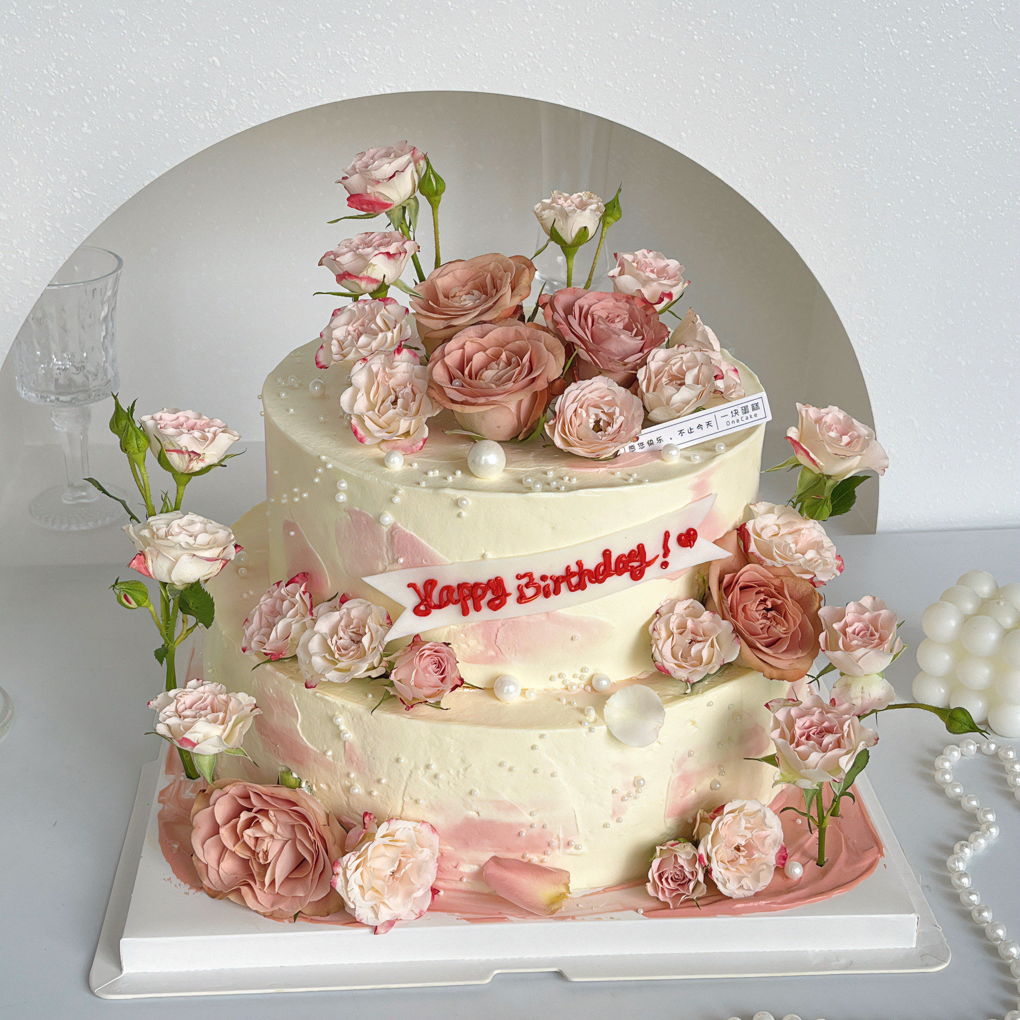 好看又大气的仙女款双层蛋糕🎂