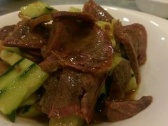 凉拌黄瓜牛肉-黄家饺子东北特色菜馆(湖滨商业街店)