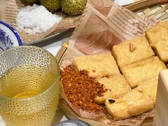 炸石屏包浆豆腐-王奋斗贵州酸汤牛肉火锅