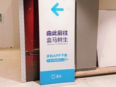 指示牌-盒马X会员店(王府井奥莱UP TOWN店)