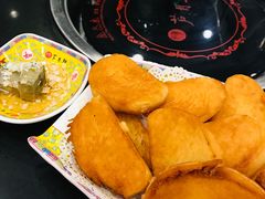 炸馒头片带臭豆腐-芦月轩羊蝎子(北蜂窝店)