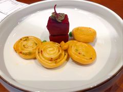 玫瑰鹅肝配上海葱油饼-上海人家花樣年华(中山公园店)