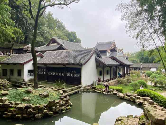 古麓山寺山上有个湖湖里还有野鸭