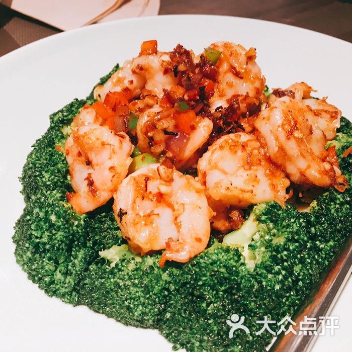 港丽餐厅xo酱爆明虾球图片-北京融合菜-大众点评网