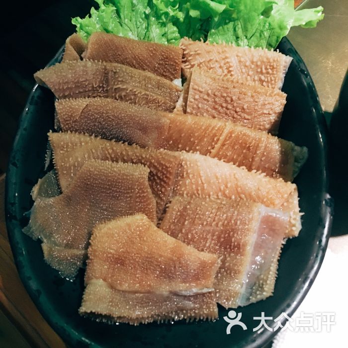 左庭右院潮汕鲜牛肉火锅(簋街店)黑毛肚图片 - 第6张