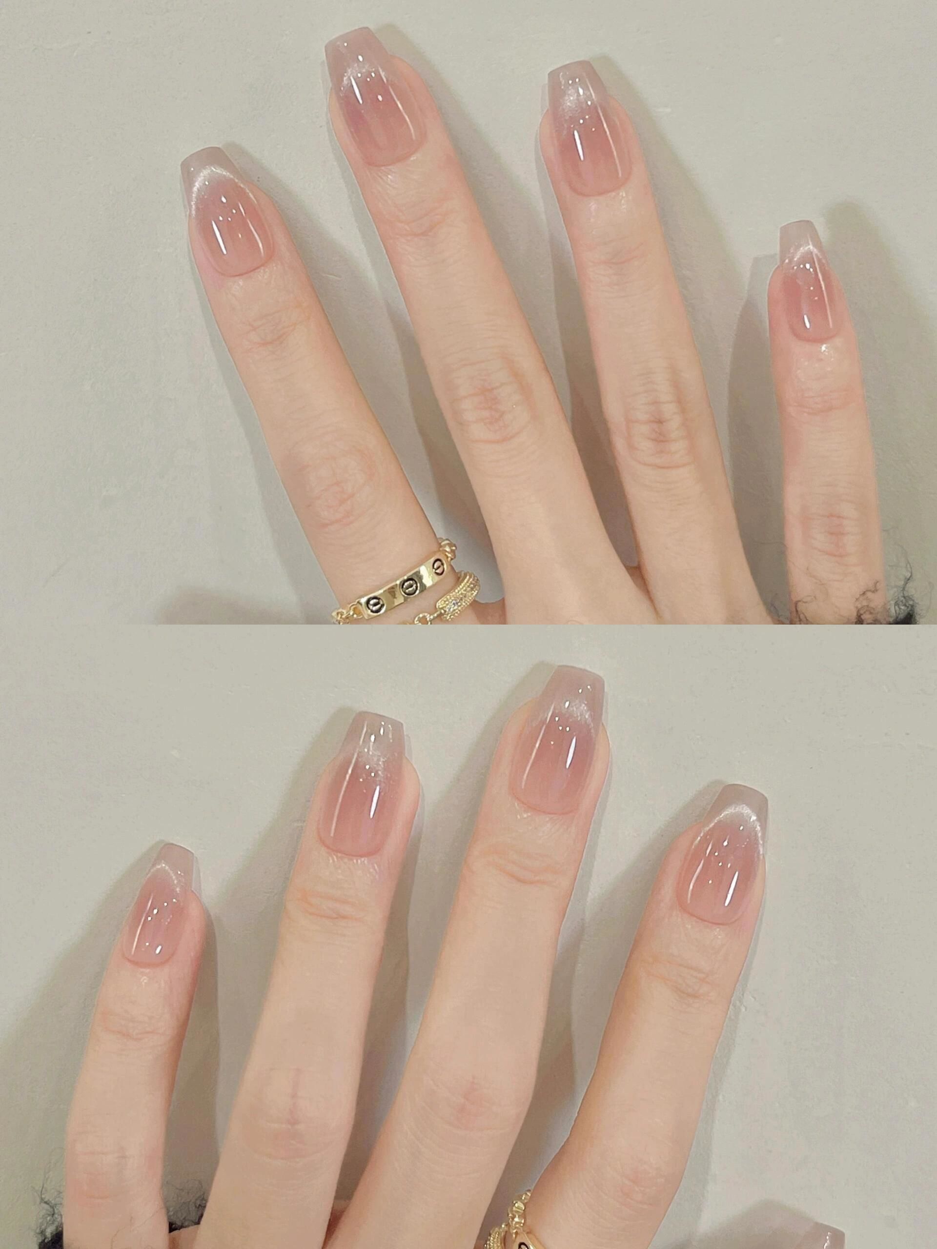 清透系美甲,清凉一夏