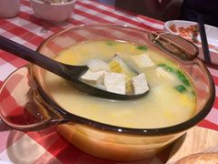 鸡汤小白菜煮榆林豆腐-西贝(金桥店)