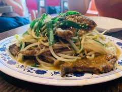 韭菜炒猪肝-拉面莊夢語＆中华料理八椿