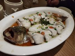 鲜花椒冬菜蒸鲈鱼-粤集·手工粤菜(皇庭广场店)