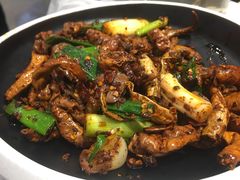 爆炒麻辣鸡血-华仔龙虾(永乐路总店)