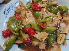尖椒炒豆皮-粥公粥婆精品家常菜(青龙桥店)
