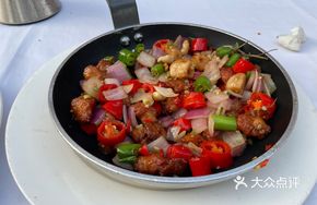Grilled Chicken Gizzard with Herbal Sauce