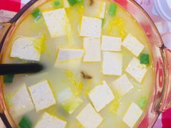 鸡汤小白菜煮榆林豆腐-西贝(上海中心店)