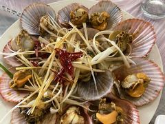 油泼扇贝-1910老鲁味海鲜·戳子肉·青岛菜(金沙滩店)