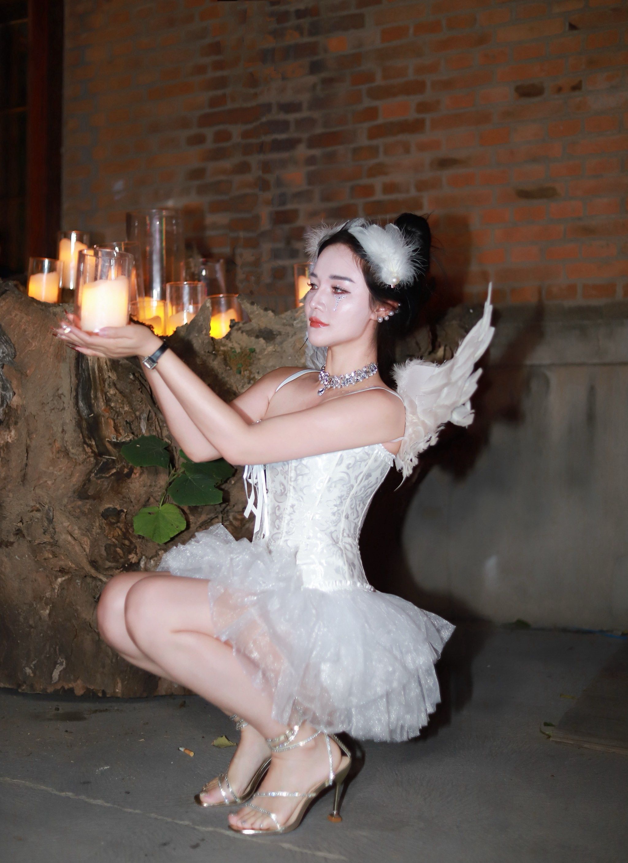 跟姐妹一起cos小天使啦