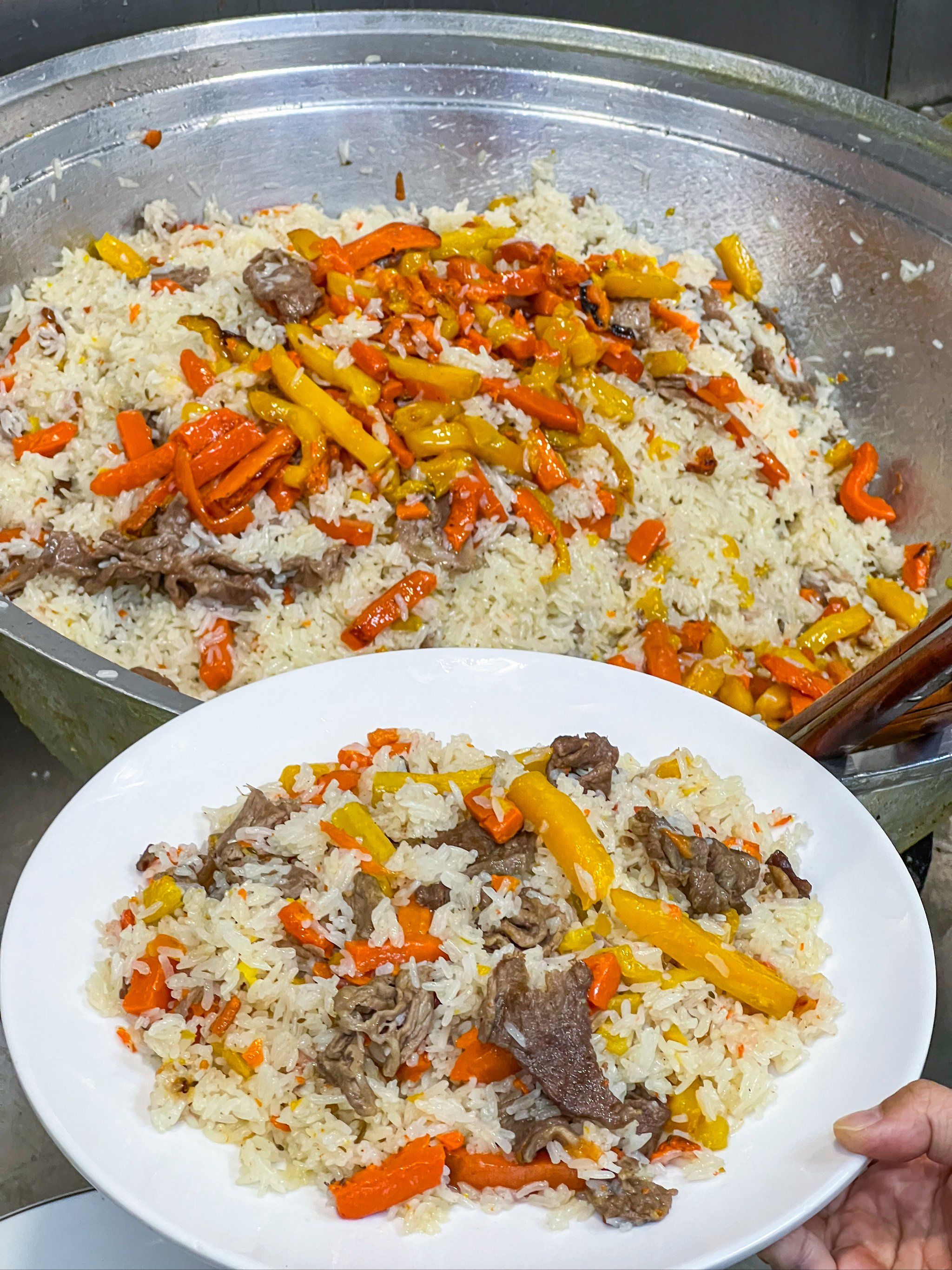 不开玩笑,这一口新疆手抓饭😭好吃晕