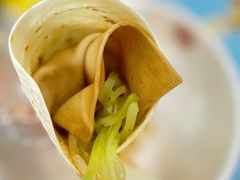 香煎五福卷饼-北大学一食堂