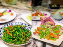 榄菜肉末黄瓜花-上楼私房菜(院士路店)