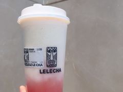 奶酪粉桃-LELECHA乐乐茶(上海五角场万达广场店)