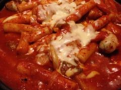 奶酪海鲜炒米条-包装马车·韩国料理·포장마차