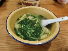 小青菜百叶丝汤馄饨-山北老老头馄饨