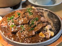 招牌火焰厚切牛肉-蜜桃餐厅·伴山(绿宝广场店)