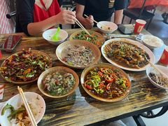 -陕北农家小吃风干羊肉剁荞面