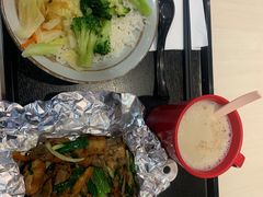 现炒葱爆牛肉饭-永和大王(浦东南路店)
